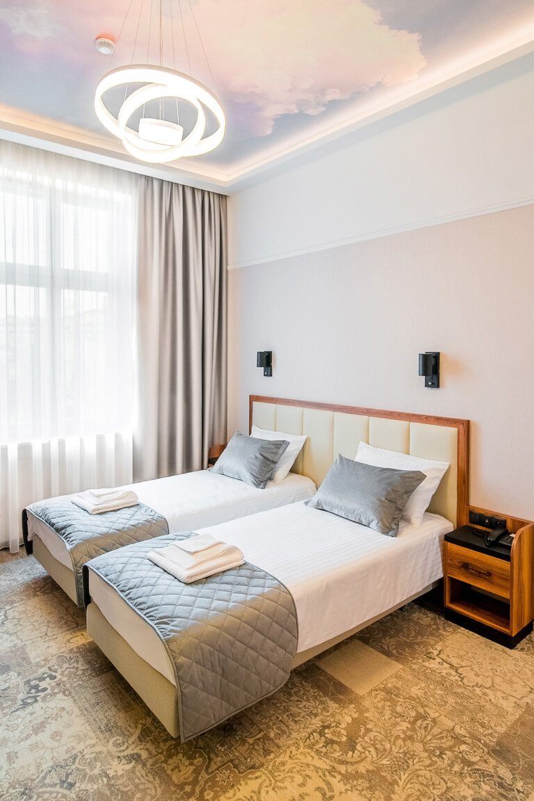 Fotografia wnętrz Kraków – sypialnia w hotelu