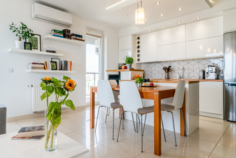 Fotografia wnętrz Kraków – salon w apartamencie